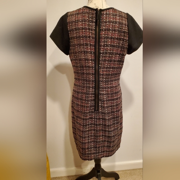 Banana Republic Brown  Black and Tan Sheath Mini Dress,Size 10. - Picture 2 of 13